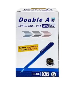 Double A SPEED BALL Ballpoint Pen 0.7mm - Blue Ink