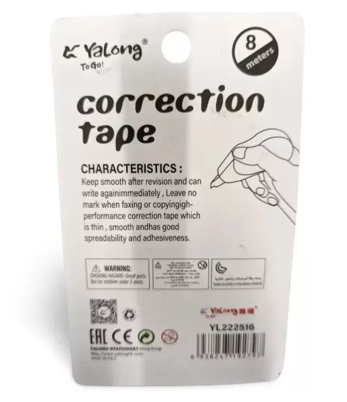 Yalong Correction Tape 8M White