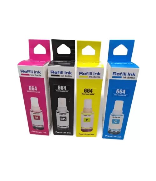 664 Dye Ink For Epson (4 colors) 70ml Bottle