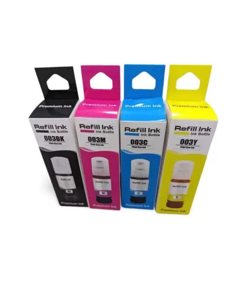 003 Dye Ink For Epson (4 colors) 70ml Bottle