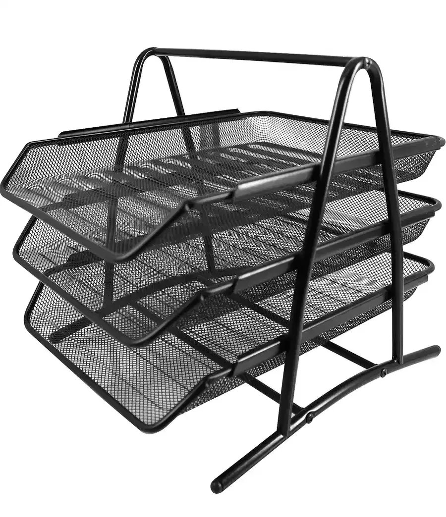 Deli 3 Tier Mesh Document Tray E9181