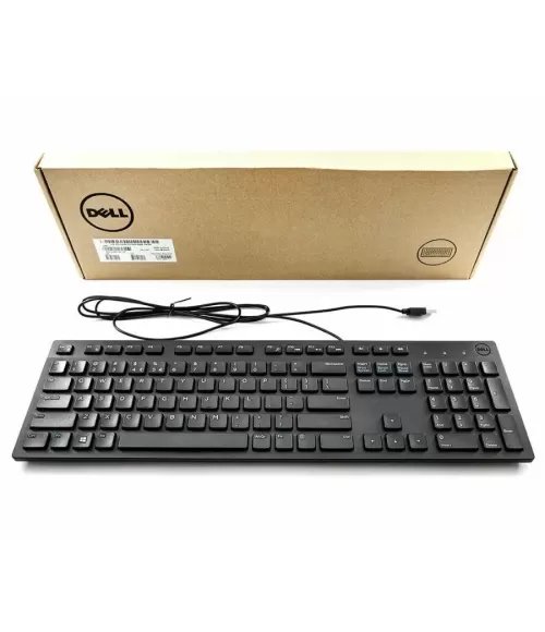 Original DELL USB Keyboard KB216 SLIM (US English)- Black