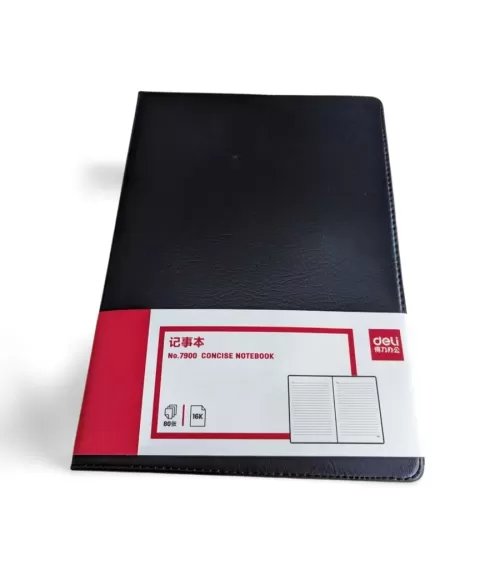 Deli-7900 16K Leather Cover Notebook