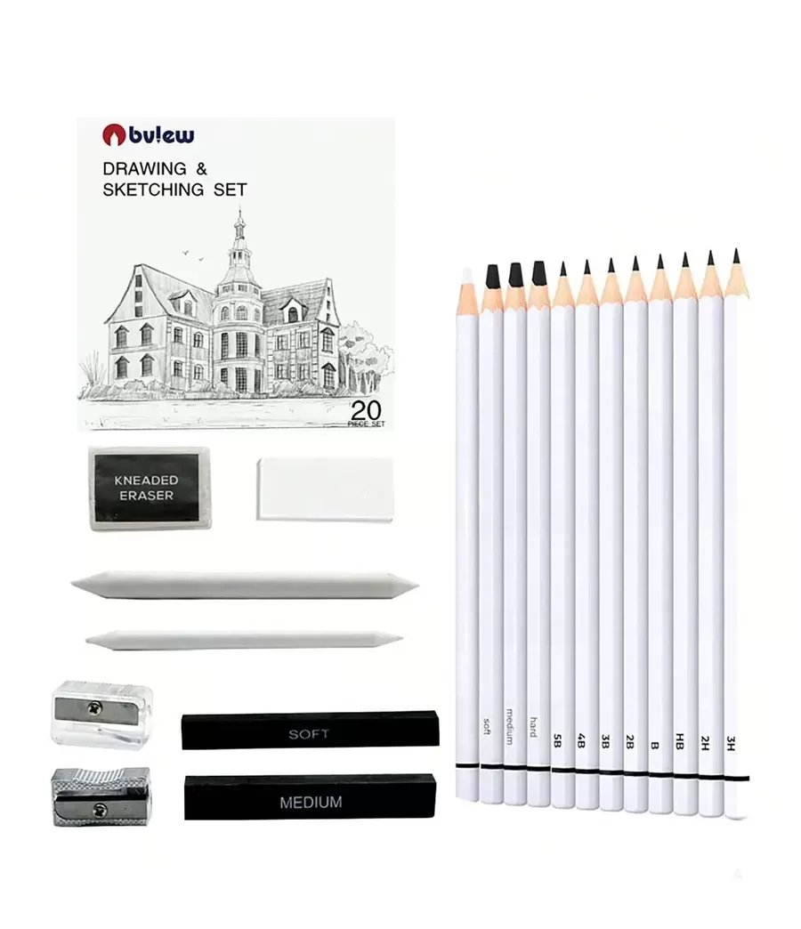 High-Quality sketch pencil set (20 items) for the modern artist