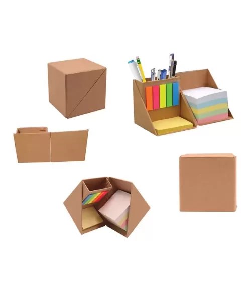 Memo Cube with Sticky note Pad