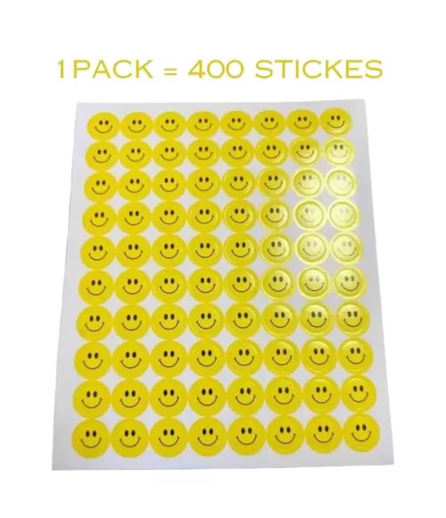 400pc Small Size Self Adhesive Emoji Smiley Stickers