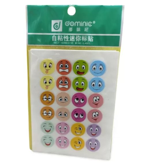 240pc/pack Self Adhesive Emoji Smiley Stickers (10sheets x 24pcs/pack)