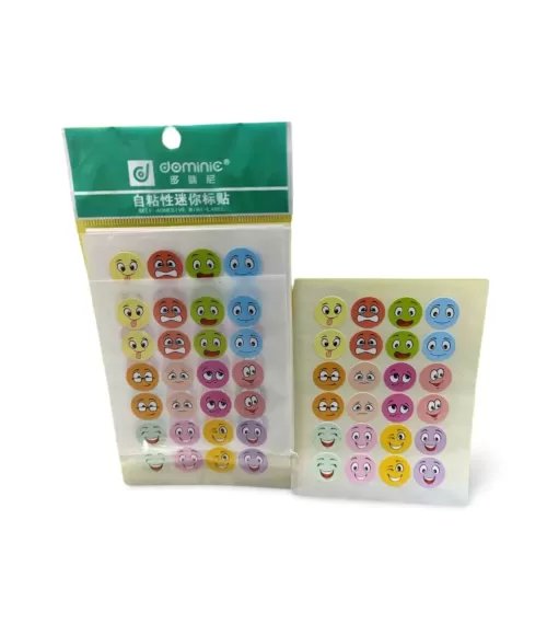 240pc/pack Self Adhesive Emoji Smiley Stickers (10sheets x 24pcs/pack)