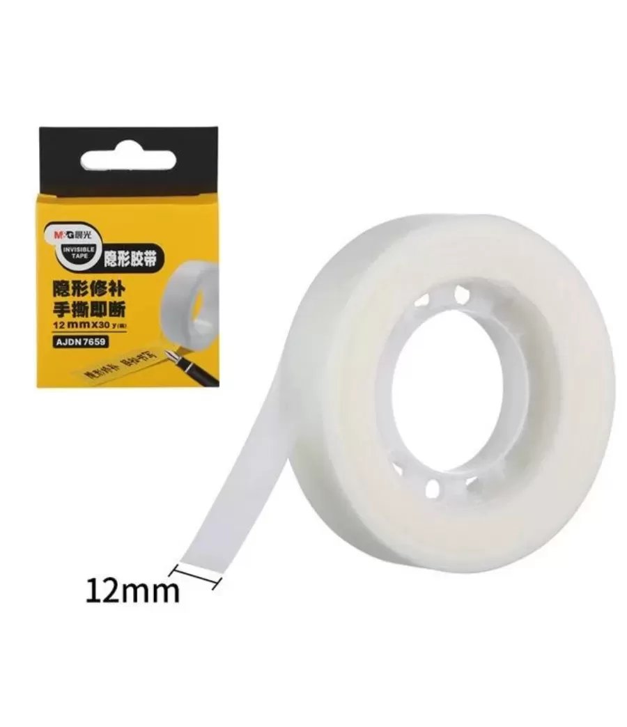 M&G Invisible Stationery Tape 12 mm x 30 Yards