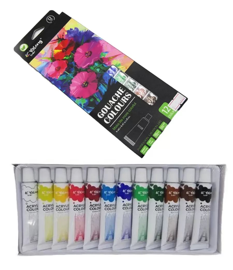 Gouache Color – 6ml x 12 Pcs