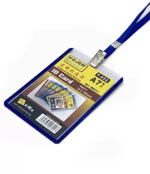 74 x 105mm A7 Vertical ID Name Tag Cards Holder T-022V