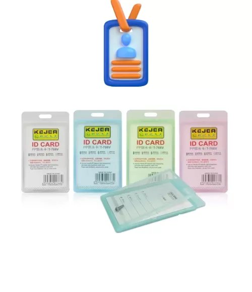 54 x 85mm Plastic PP ID Card Holder T-766V