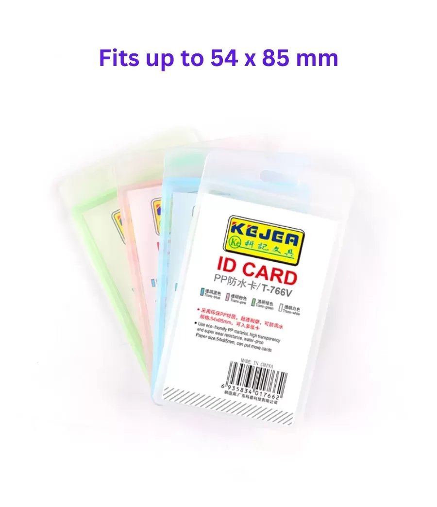 54 x 85mm Plastic PP ID Card Holder T-766V