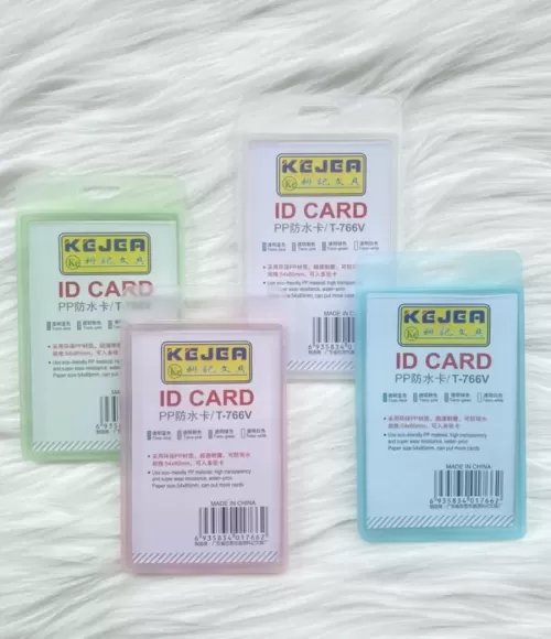 54 x 85mm Plastic PP ID Card Holder T-766V