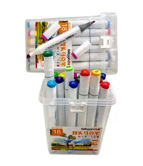 Twin Brush Marker 18pcs