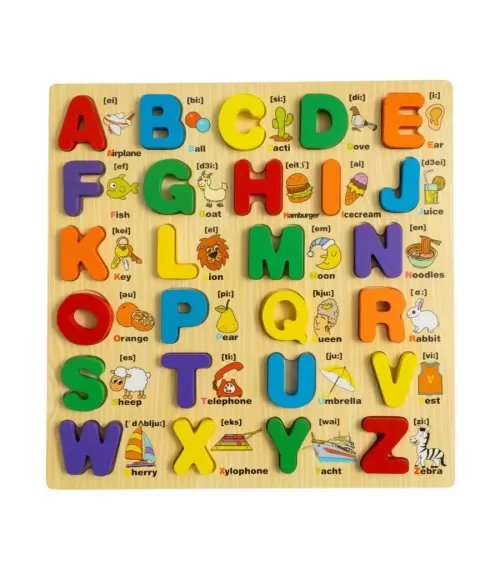 3D Wooden Alphabet Puzzles