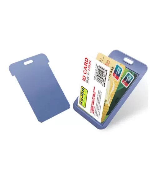 54 x 85mm Sliding Plastic PP ID Card Holder T-593V