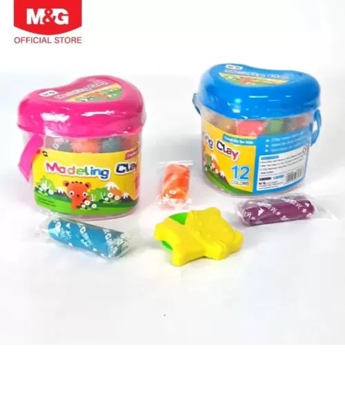 M&G Modeling Clay Dough PP drum 12 colors