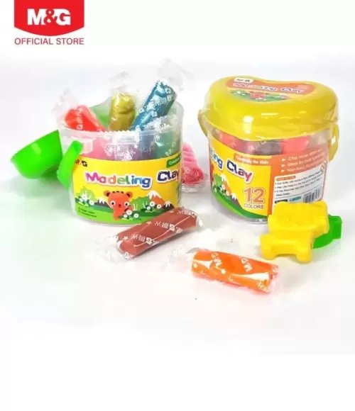 M&G Modeling Clay Dough PP drum 12 colors