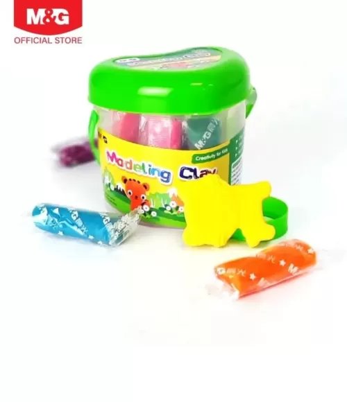 M&G Modeling Clay Dough PP drum 12 colors