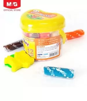 M&G Modeling Clay Dough PP drum 12 colors