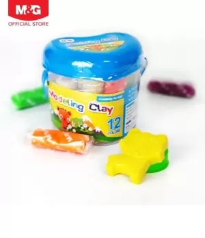 M&G Modeling Clay Dough PP drum 12 colors