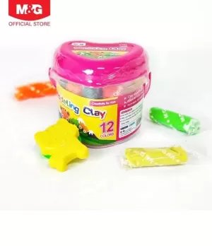 M&G Modeling Clay Dough PP drum 12 colors