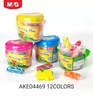 M&G Modeling Clay Dough PP drum 12 colors