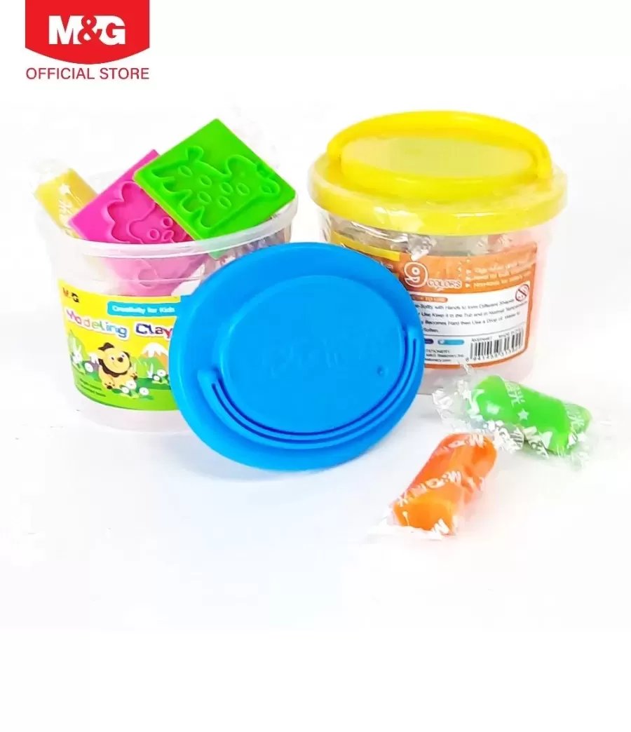 M&G Modeling Clay Dough PP drum 9 colors