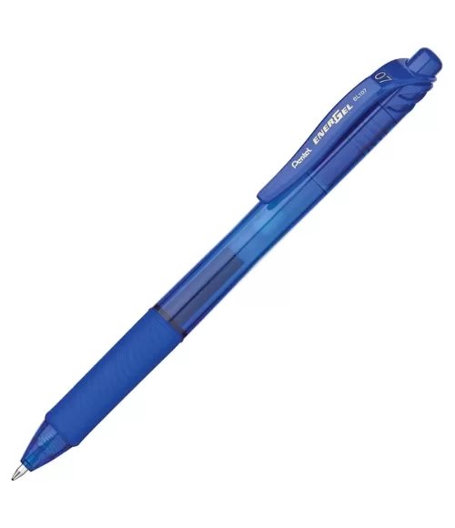 Pentel Energel-X Retractable Roller Pen 0.7mm BL107 Blue / Black