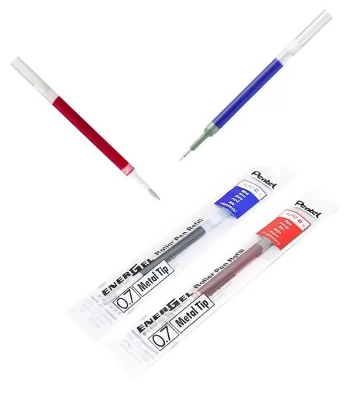 Pentel EnerGel LR7 Ultra Smooth Refill 0.7 mm Blue or Red