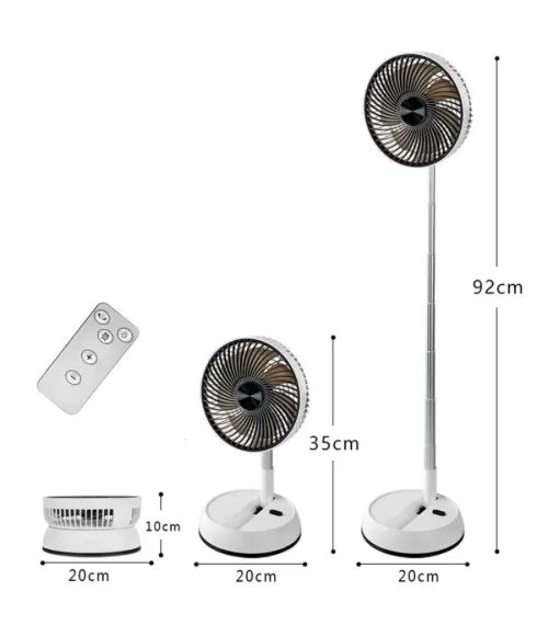 Portable Folding Fan Rechargeable 8-inch