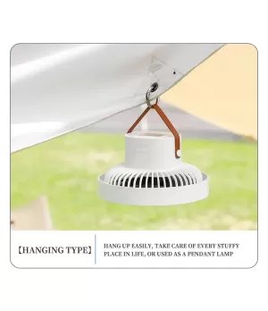 Multifunction Tripod LED Light Camping Ceiling Table Mobile Cooling Fan