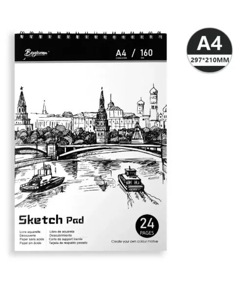 Coil A3 A4 drawing book art painting thickened sketch book