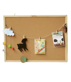 Double-Sided Cork Message Bulletin Board 90x120cm