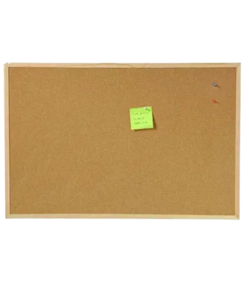 Double-Sided Cork Message Bulletin Board 90x120cm