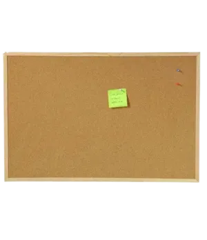 Double-Sided Cork Message Bulletin Board 90x120cm