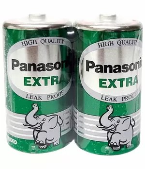 Panasonic Extra size D battery (2pc) 1.5 volts 1.5V 1.5v R20STC