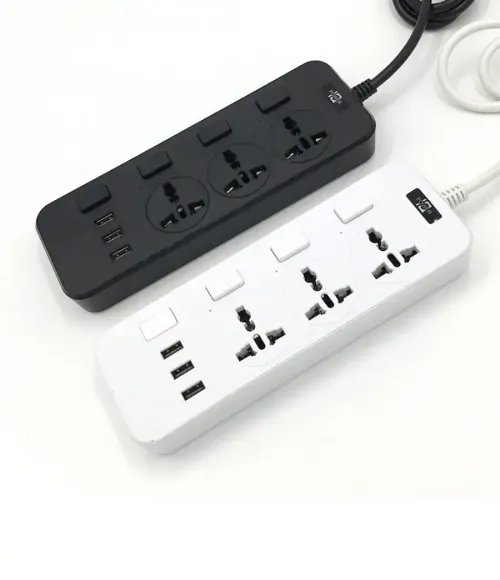 USB smart power strip with multiple sockets for household use