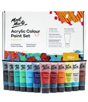 Mont Marte 75 ml Tubes - Ideal for Acrylic Painting