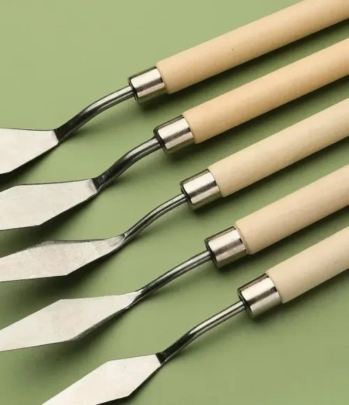 5pcs Palette Knife Scraper Spatula Oil Painting Knife Art Tools