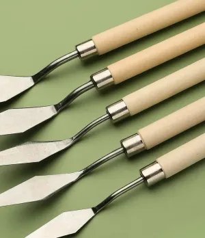 5pcs Palette Knife Scraper Spatula Oil Painting Knife Art Tools